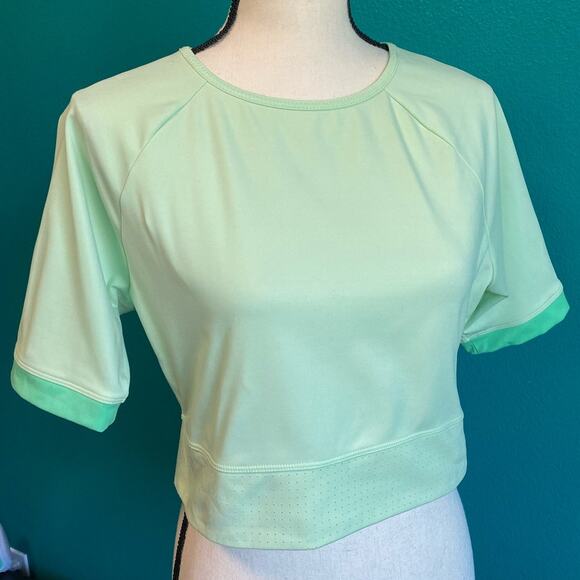 Fabletics Avah Color Block Athletic Crop Top Women's XXL - Picture 2 of 8